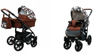 Wózek 2w1 dziecięcy spacerówka BabyLux OPTIMAL ALU