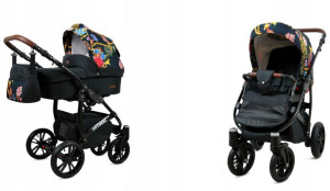 Wózek 2w1 dziecięcy spacerówka BabyLux OPTIMAL ALU