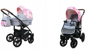 Wózek 2w1 dziecięcy spacerówka BabyLux OPTIMAL ALU