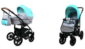 Wózek 2w1 dziecięcy spacerówka BabyLux OPTIMAL ALU