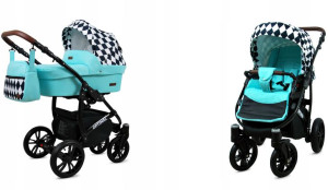 Wózek 2w1 dziecięcy spacerówka BabyLux OPTIMAL ALU