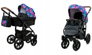 Wózek 2w1 dziecięcy spacerówka BabyLux OPTIMAL ALU