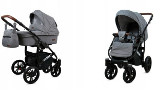Wózek 2w1 dziecięcy spacerówka BabyLux OPTIMAL ALU