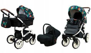 Wózek 3w1 dziecięcy spacerówka BabyLux OPTIMAL ALU