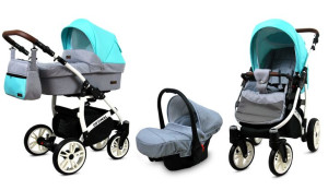 Wózek 3w1 dziecięcy spacerówka BabyLux OPTIMAL ALU