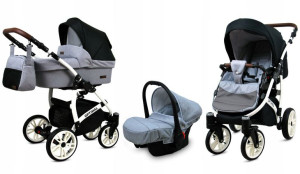 Wózek 3w1 dziecięcy spacerówka BabyLux OPTIMAL ALU