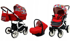 Wózek 3w1 dziecięcy spacerówka BabyLux OPTIMAL ALU