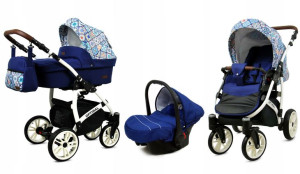 Wózek 3w1 dziecięcy spacerówka BabyLux OPTIMAL ALU
