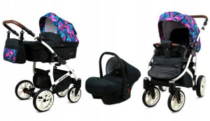 Wózek 3w1 dziecięcy spacerówka BabyLux OPTIMAL ALU