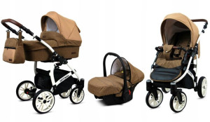 Wózek 3w1 dziecięcy spacerówka BabyLux OPTIMAL ALU