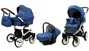 Wózek 3w1 dziecięcy spacerówka BabyLux OPTIMAL ALU