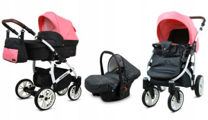 Wózek 3w1 dziecięcy spacerówka BabyLux OPTIMAL ALU