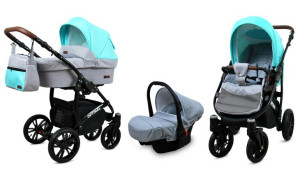 Wózek 3w1 dziecięcy spacerówka BabyLux OPTIMAL ALU