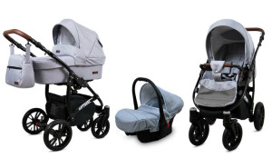 Wózek 3w1 dziecięcy spacerówka BabyLux OPTIMAL ALU