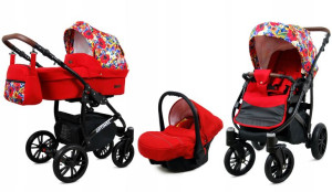 Wózek 3w1 dziecięcy spacerówka BabyLux OPTIMAL ALU