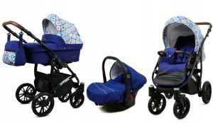 Wózek 3w1 dziecięcy spacerówka BabyLux OPTIMAL ALU