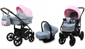 Wózek 3w1 dziecięcy spacerówka BabyLux OPTIMAL ALU