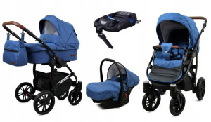 Wózek 4w1 dziecięcy BabyLux Optimal + baza Isofix