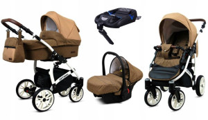 Wózek 4w1 dziecięcy BabyLux Optimal + baza Isofix