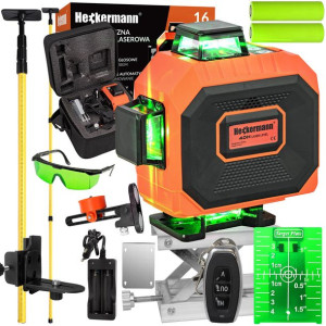 Poziomica Laserowa 360° 4d Komunikaty Pl +tyczka