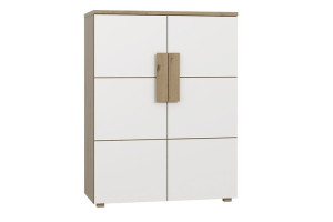 Komoda dziecięca ARKINA dąb artisan/biały Konsimo