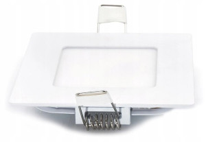 Panel LED Plafon 3W wpuszczany KWADRAT 3-barwy