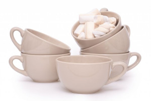Filiżanka do herbaty 6 szt. Ø12cm/320 ml LUPIN beżowy Konsimo