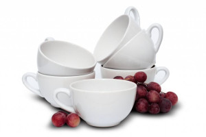 Filiżanka do herbaty 6 szt. Ø12cm/320 ml LUPIN biały Konsimo