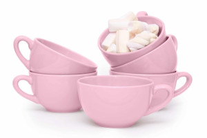 Filiżanka do herbaty 6 szt. Ø12cm/320 ml LUPIN różowy Konsimo