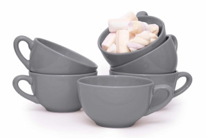 Filiżanka do herbaty 6 szt. Ø12cm/320 ml LUPIN szary Konsimo