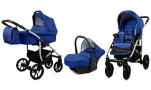 Wózek 3w1 dziecięcy spacerówka BabyLux Qbaro ALU