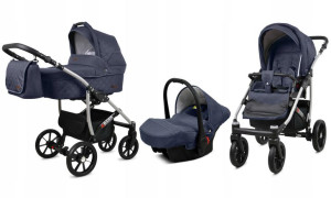 Wózek 3w1 dziecięcy spacerówka BabyLux Qbaro