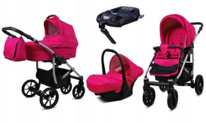 Wózek 4w1 dziecięcy BabyLux Qbaro + baza Isofix