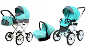 Wózek 3w1 dziecięcy spacerówka BabyLux Rosso