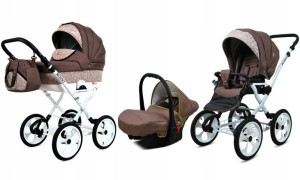 Wózek 3w1 dziecięcy spacerówka BabyLux Rosso