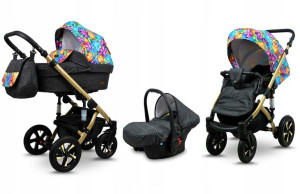 Wózek 3w1 dziecięcy spacerówka BabyLux Sky Lark