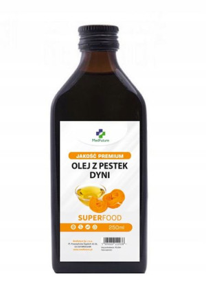 Olej z pestek dyni 250 ml tłoczony na zimno