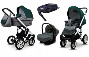 Wózek 4w1 dziecięcy BabyLux Sky Lark + baza Isofix