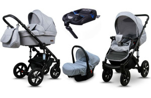 Wózek 4w1 dziecięcy BabyLux Sky Lark + baza Isofix