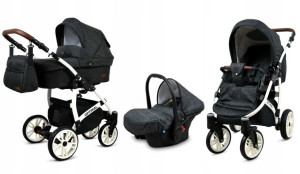 Wózek 3w1 dziecięcy spacerówka BabyLux OPTIMAL ALU