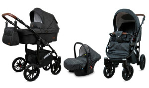 Wózek 3w1 dziecięcy spacerówka BabyLux OPTIMAL ALU