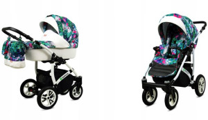 Wózek dziecięcy głęboki spacerowy BabyLux Tropical