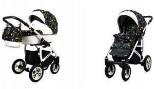 Wózek dziecięcy głęboki spacerowy BabyLux Tropical