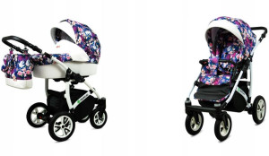 Wózek dziecięcy głęboki spacerowy BabyLux Tropical