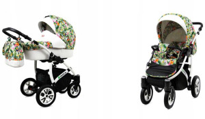 Wózek dziecięcy głęboki spacerowy BabyLux Tropical