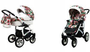 Wózek dziecięcy głęboki spacerowy BabyLux Tropical
