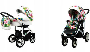 Wózek dziecięcy głęboki spacerowy BabyLux Tropical