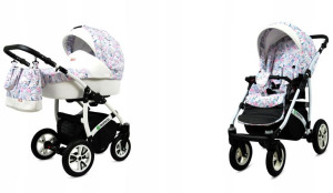 Wózek dziecięcy głęboki spacerowy BabyLux Tropical