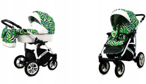 Wózek dziecięcy głęboki spacerowy BabyLux Tropical