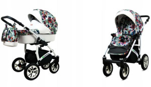 Wózek dziecięcy głęboki spacerowy BabyLux Tropical